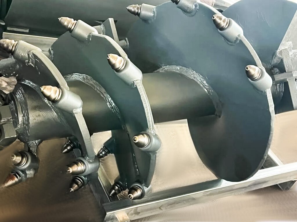 Finished Auger in workshop