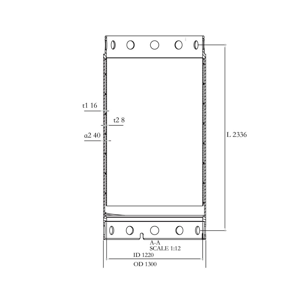 doublee wall caings Parameters